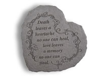 Garden Stone - Death leaves a heartache...