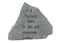 Garden Stone - A sisters love is for all seasons