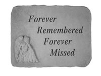 Garden Stone - Forever Remembered Forever Missed