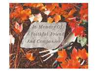 Garden Stone - In memory of A faithful friend and companion