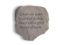 Garden Stone - Loved with a love beyond all...