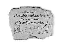 Garden Stone - Wherever a beautiful soul has been...